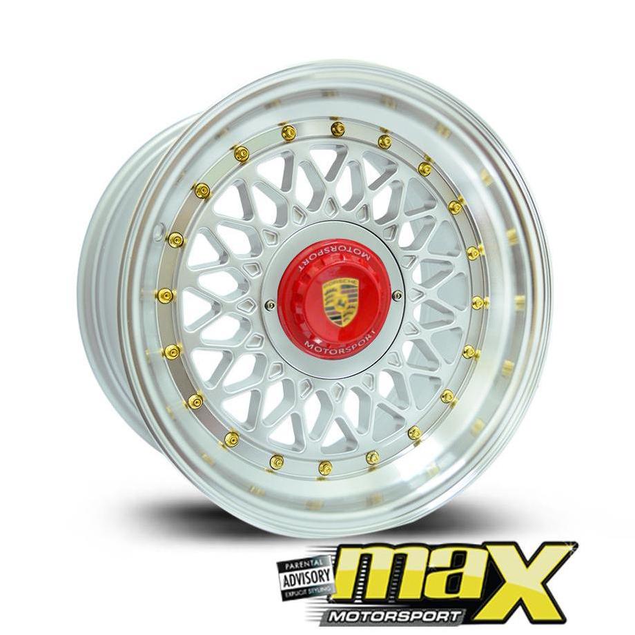 15 Inch Mag Wheel - MX686 Posch Mesh Replica Wheel (4x100 PCD) maxmotorsports