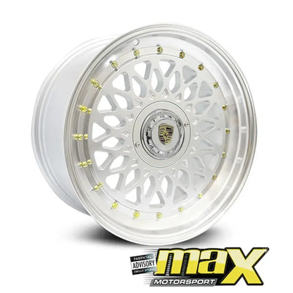15 Inch Mag Wheel - MX686 Posch Mesh Style Wheel (4x100 / 4x114.3 PCD) maxmotorsports
