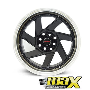 15 Inch Mag Wheel - RF Twist Style Wheel (4x100/114.3 PCD) maxmotorsports
