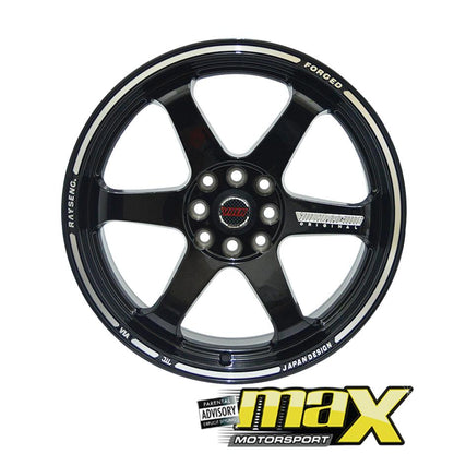 15 Inch Mag Wheel - Rays Volk Racing Replica Wheel - (4x100/114.3 PCD) maxmotorsports