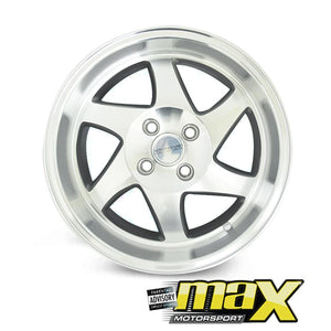15 Inch Mag Wheel - Ryver Twist Wheel - (4x100 PCD) maxmotorsports
