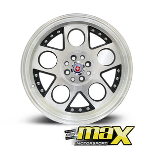 17 Inch Mag Wheel - MX072 Lambo Style Replica Wheels (4x100/114.3 PCD) maxmotorsports