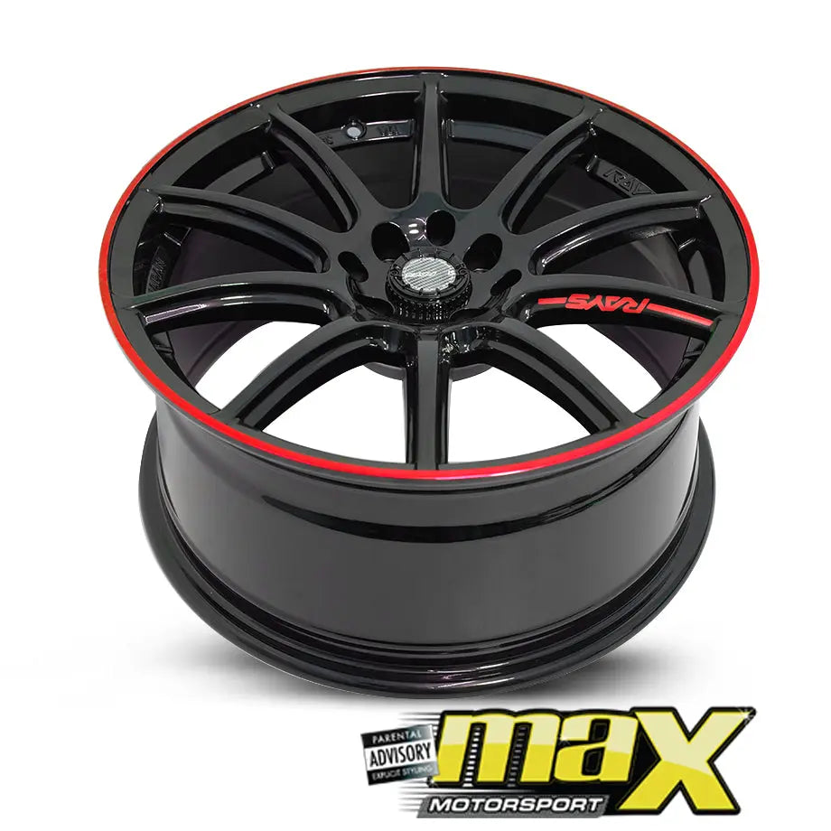 17 Inch Mag Wheel - MX115 Rays Style Wheels - (4x100/114.3 PCD) maxmotorsports