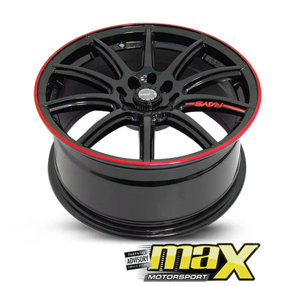 17 Inch Mag Wheel - MX115 Rays Style Wheels - (4x100/114.3 PCD) maxmotorsports