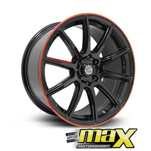 17 Inch Mag Wheel - MX115 Rays Style Wheels - (4x100/114.3 PCD) maxmotorsports