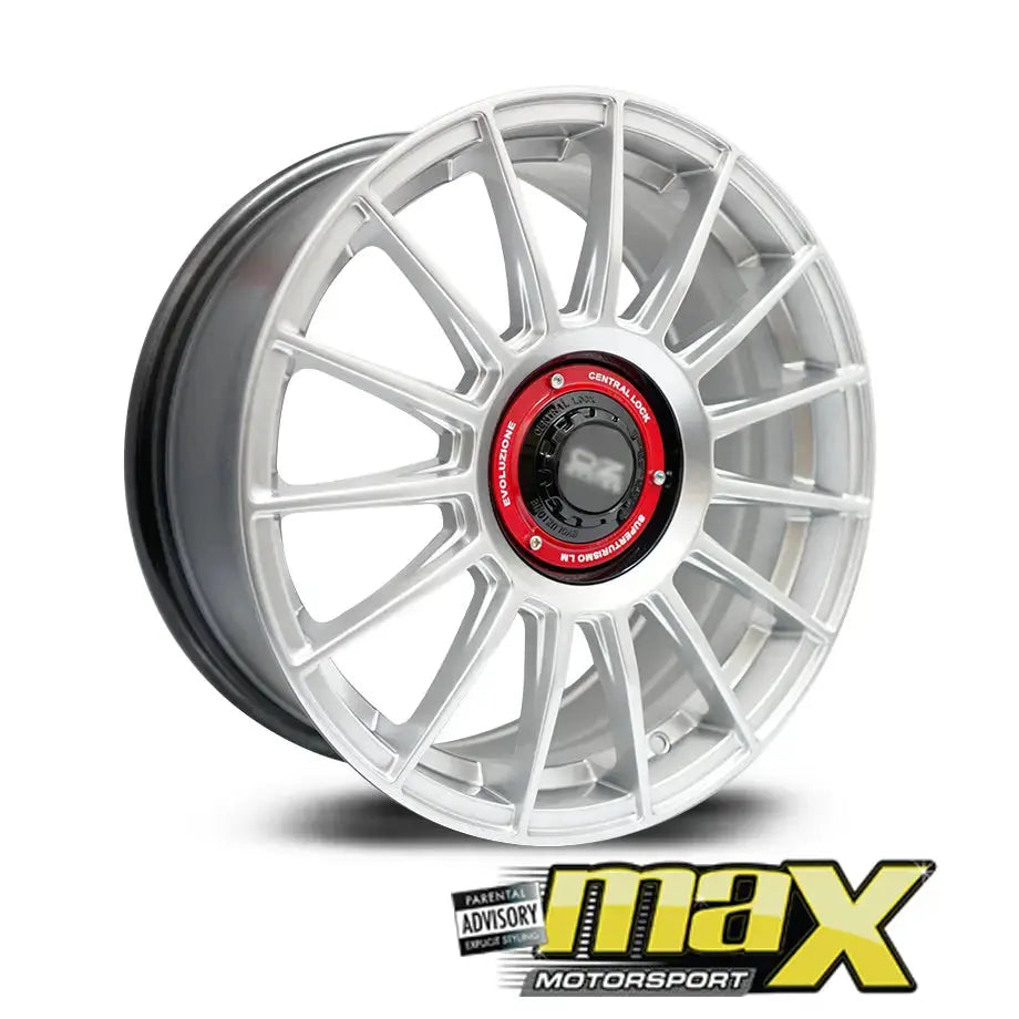 17 Inch Mag Wheel - MX7728-SL Superturismo Style Wheel (5x100 / 5x112 PCD) Max Motorsport