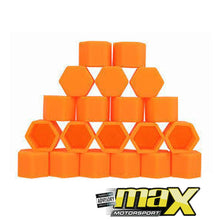 Load image into Gallery viewer, 17mm- Silicone Protective Wheel Nut Covers (Orange) maxmotorsports
