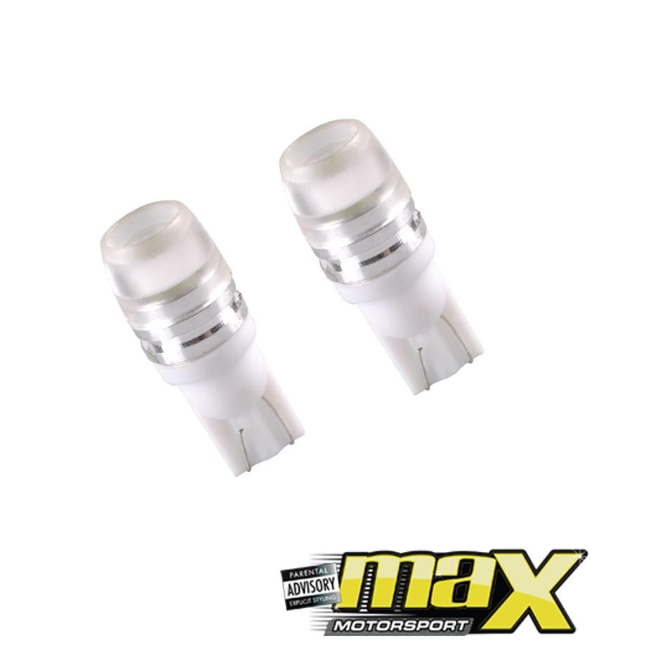 2 SMD T10 Ice White Wedge Type Park Bulbs maxmotorsports