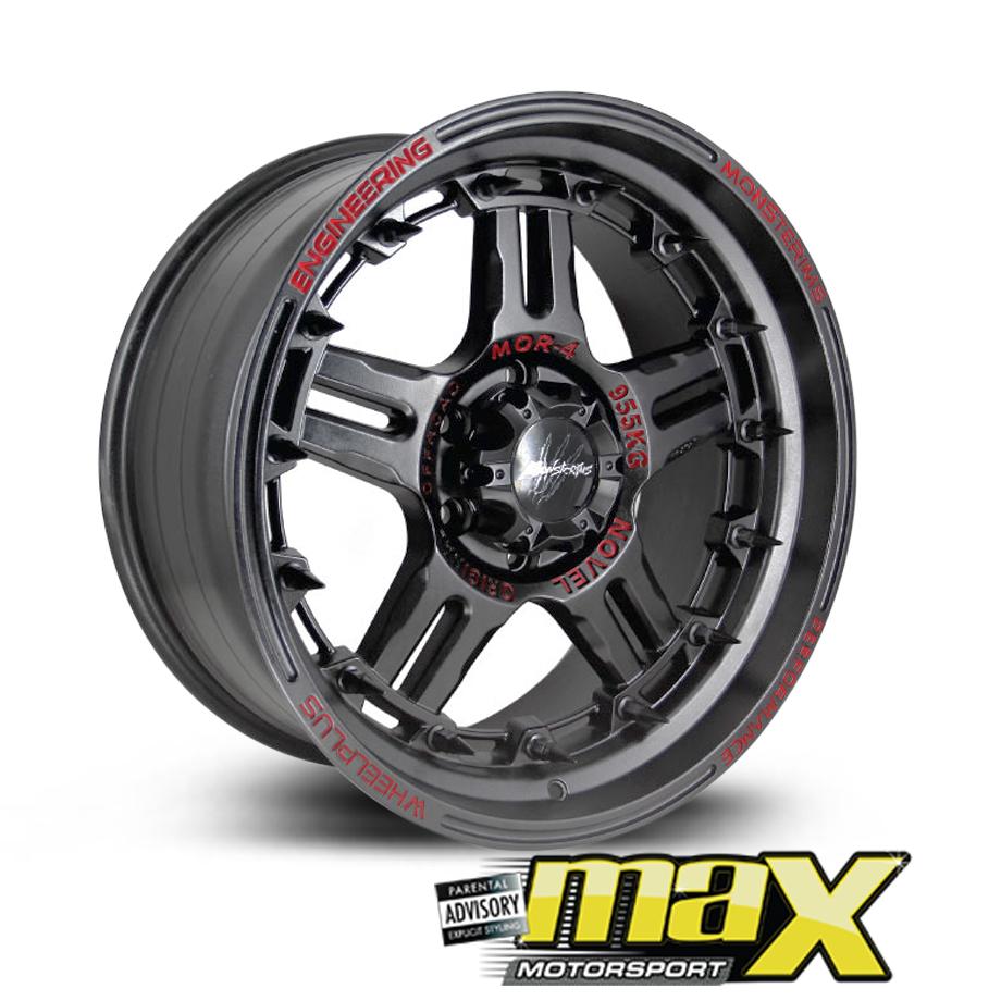 20 Inch Mag Wheel -  MonsteRims Mor-4 Fantastic MX5049 Bakkie Wheels (6x139.7 PCD) maxmotorsports