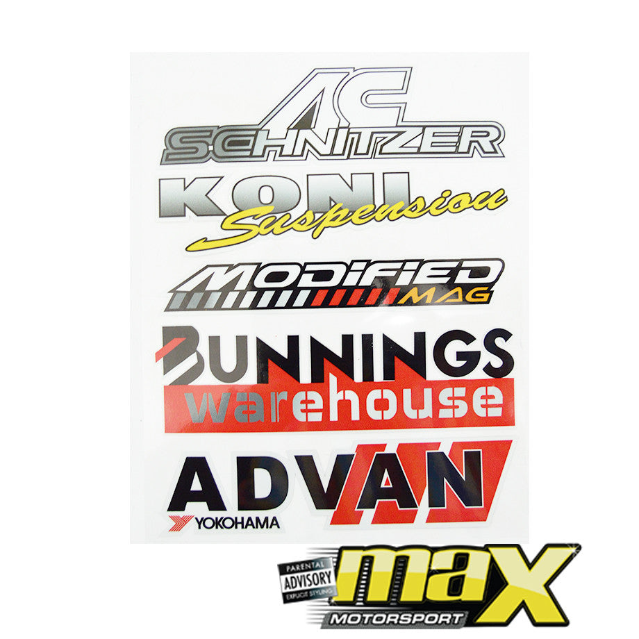 Universal 10-Piece JDM Racing Door Sticker Kit – Max Motorsport