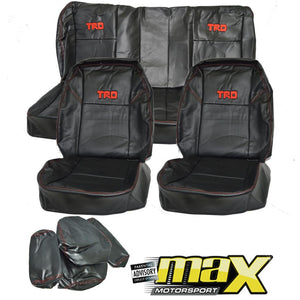 4 Door Bakkie Leather Look TRD Seat Cover maxmotorsports