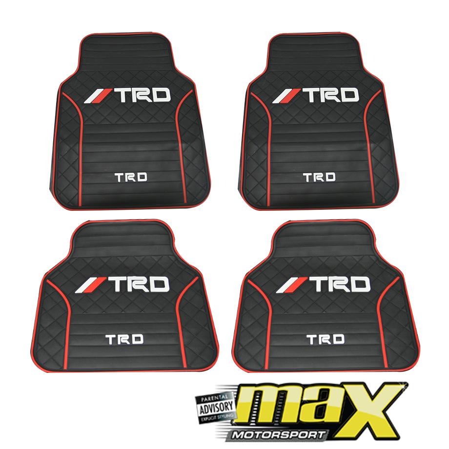 4-Piece TRD Racing Rubber Mats maxmotorsports