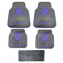 Load image into Gallery viewer, 4 Piece VW Branded Rubber Car Mats (Blue) maxmotorsports
