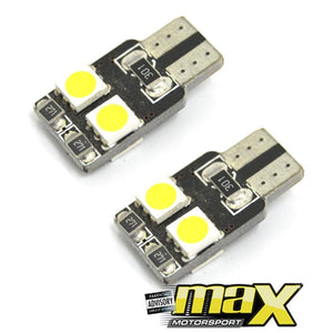 4-SMD LED Parklight Bulbs With Cancellers maxmotorsports