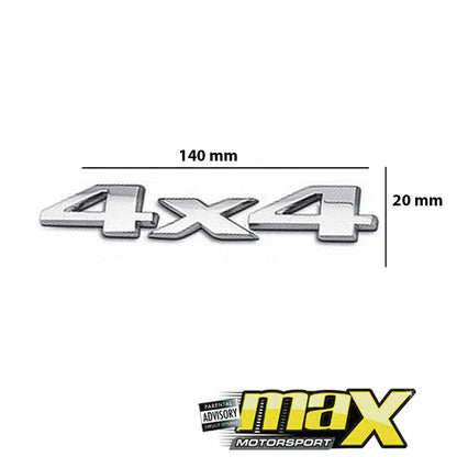 4x4 Chrome Badge maxmotorsports