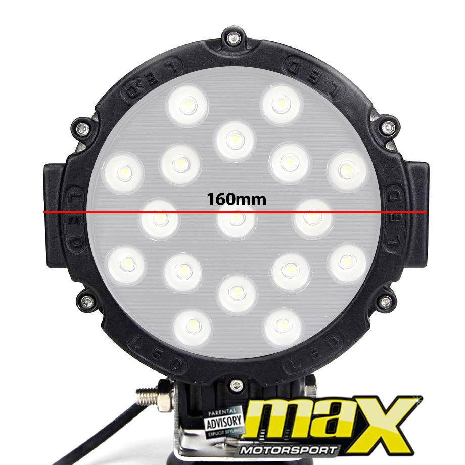 5 Inch 17 LED Round Spotlight (51W) Max Motorsport