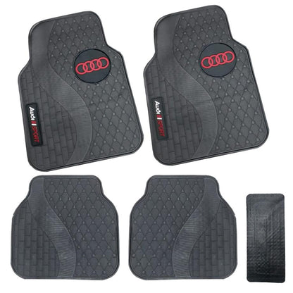 5-Piece Audi Branded Rubber Car Mats maxmotorsports