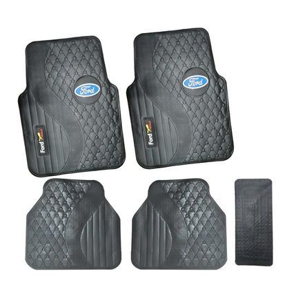 5-Piece Ford Branded Rubber Car Mats maxmotorsports