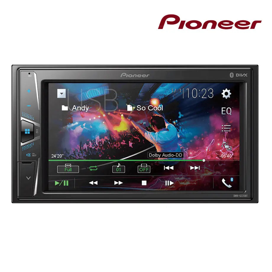 6.2 Inch - Pioneer DMH-G225BT AV Receiver With Bluetooth & USB Max Motorsport