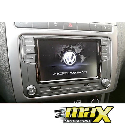 6.5 Inch VW RCD360 Double Din Media Receiver With Apple Carplay & Android Auto Max Motorsport