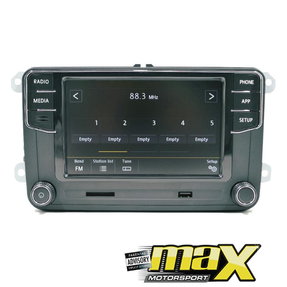 6.5 Inch VW RCD360 Double Din Media Receiver With Apple Carplay & Android Auto Max Motorsport