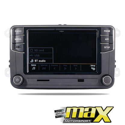 6.5 Inch VW RCD360 Double Din Media Receiver With Apple Carplay & Android Auto Max Motorsport