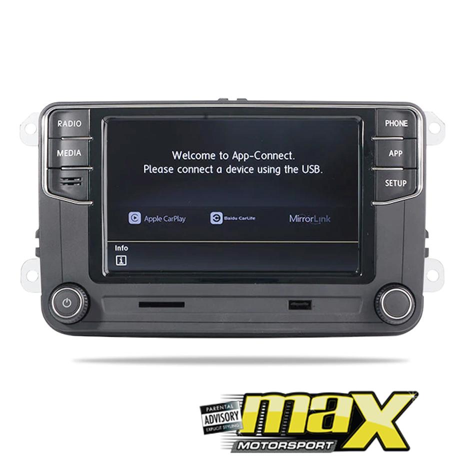 6.5 Inch VW RCD360 Double Din Media Receiver With Apple Carplay & Android Auto Max Motorsport