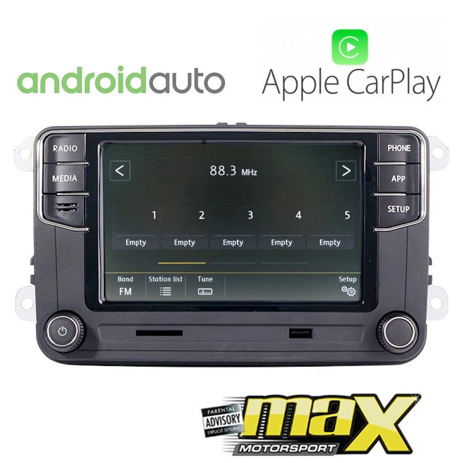 6.5 Inch VW RCD360 Double Din Media Receiver With Apple Carplay & Android Auto Max Motorsport