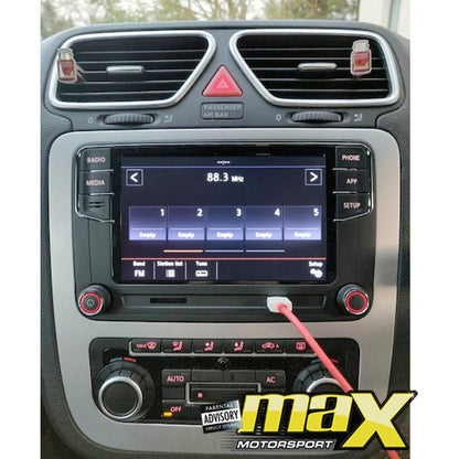 6.5 Inch VW RCD360 Double Din Media Receiver With Apple Carplay & Android Auto Max Motorsport