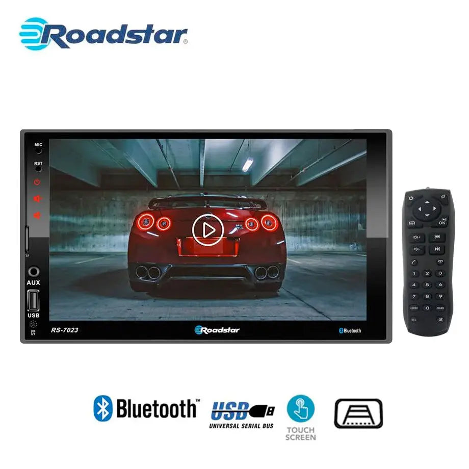 7 Inch - Roadstar MP5 Double Din Media Player With Bluetooth Max Motorsport