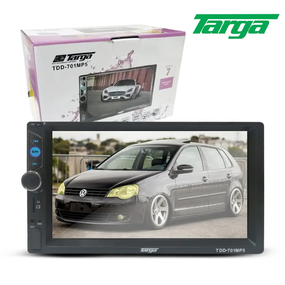 7 Inch - Targa TDD-701 MP5 Double Din Media Player With Bluetooth TARGA