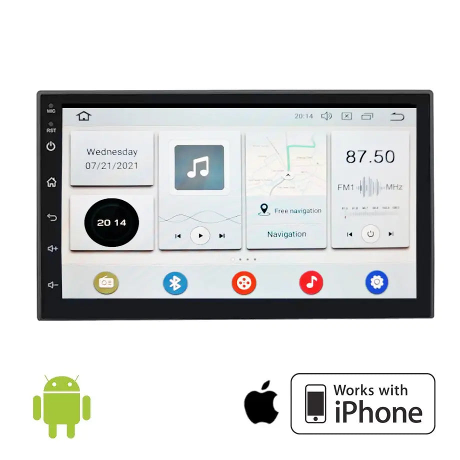 7 Inch - Universal Android Entertainment & GPS System With Apple Car Play Max Motorsport
