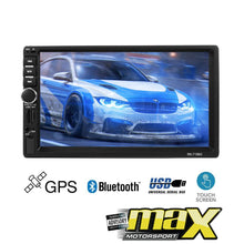 Load image into Gallery viewer, 7 Inch Touch Screen Double Din Multimedia Player With GPS Navigation maxmotorsports
