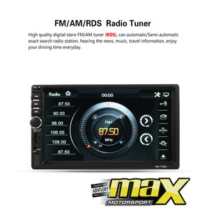 7 Inch Touch Screen Double Din Multimedia Player With GPS Navigation maxmotorsports