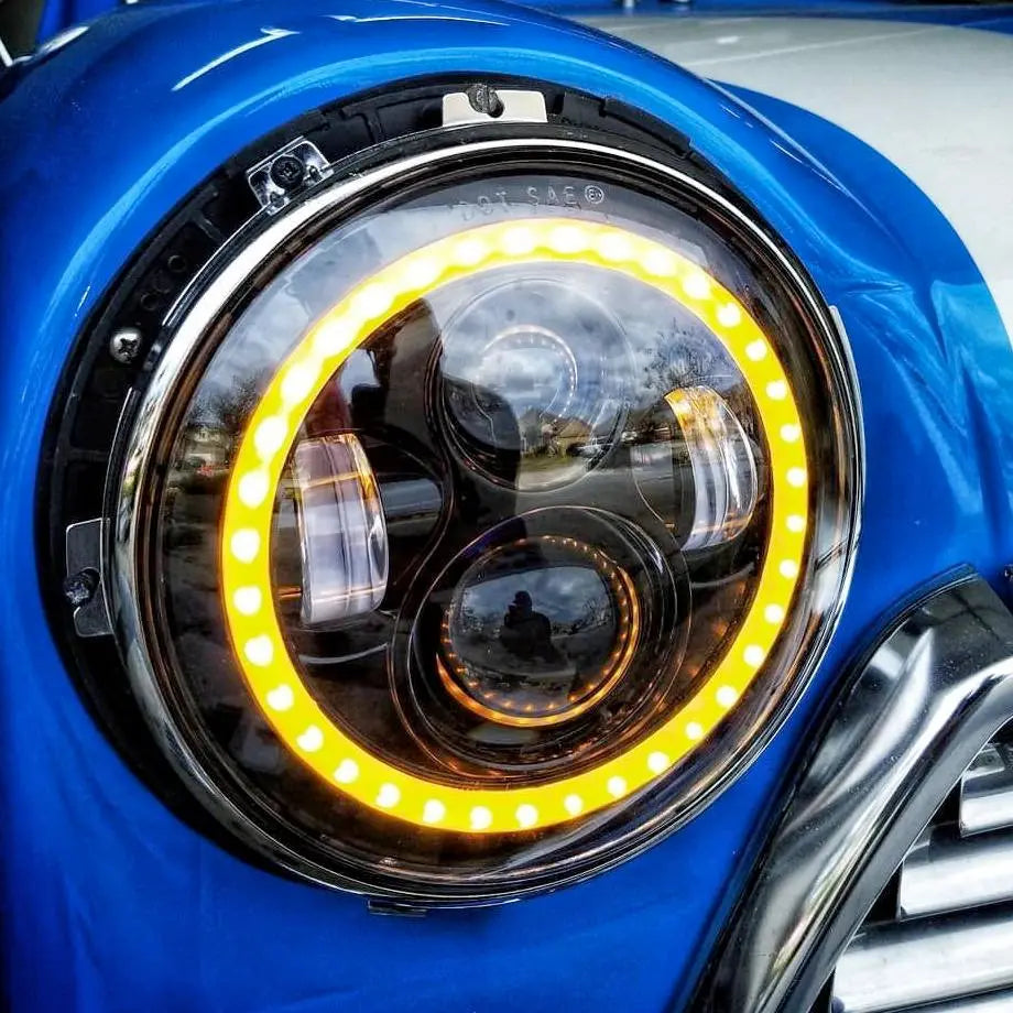 7 Inch Universal Jeep Style LED Headlight With Mounting Bracket Max Motorsport