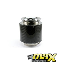 Load image into Gallery viewer, 80mm Universal Carbon Fibre Cone Filter maxmotorsports
