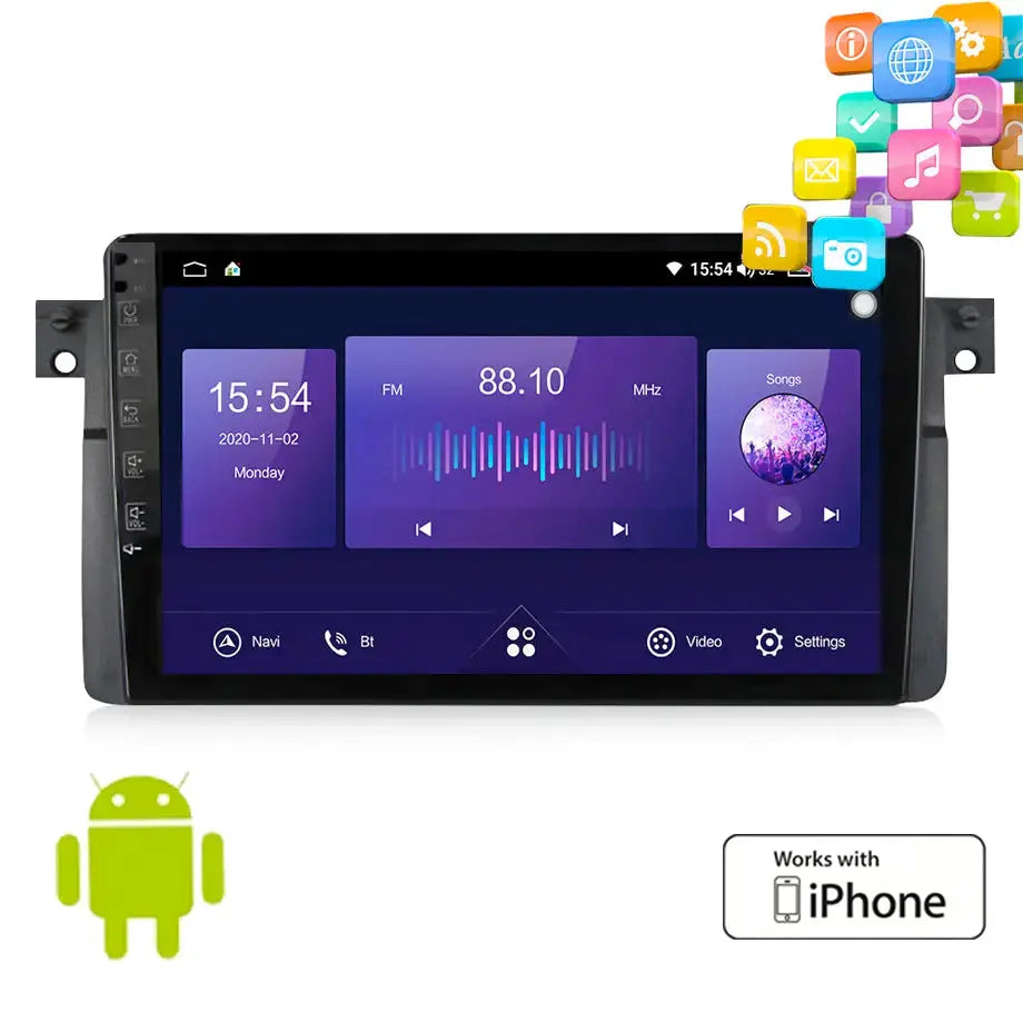9 Inch - BM E46 Android Entertainment & GPS System Max Motorsport
