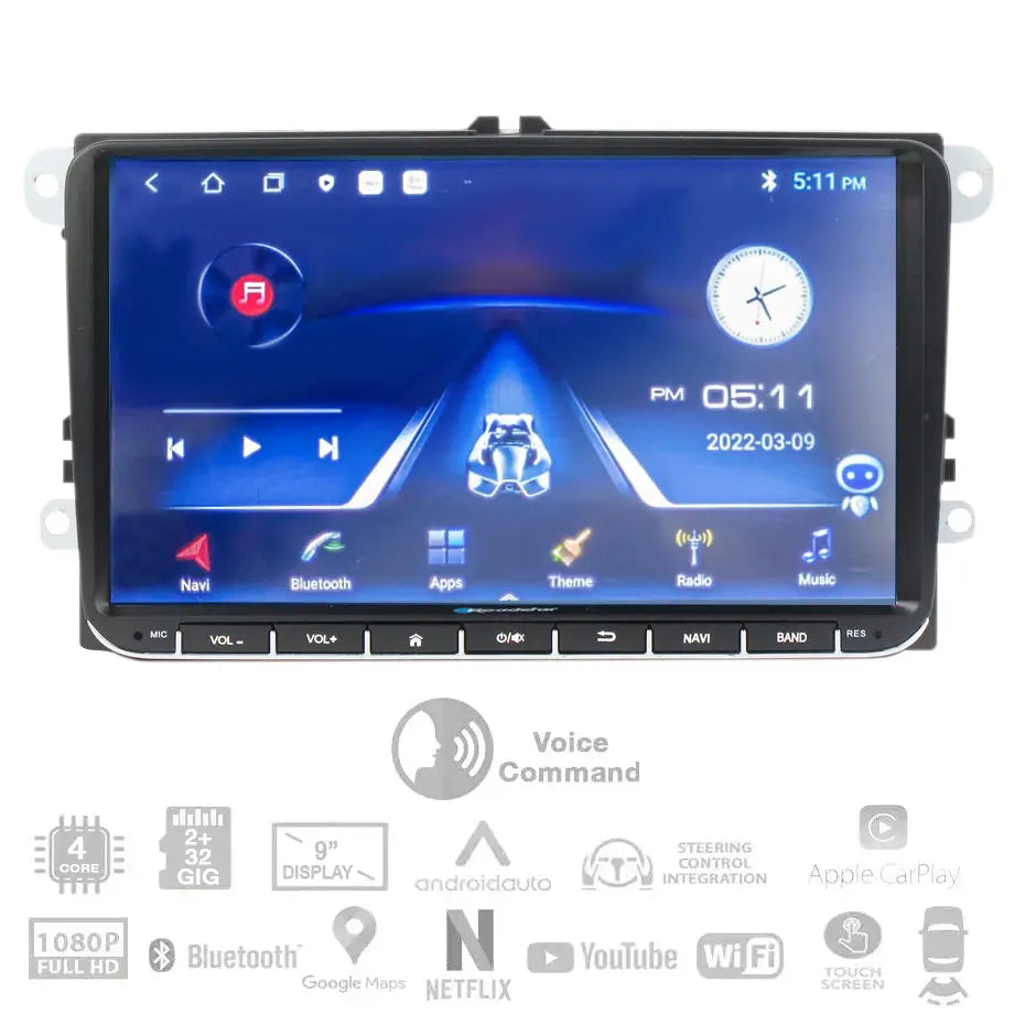 Vw Android Multimedia Roadstar - 9 Inch VW Android Multimedia Unit With Voice Command – Max ...