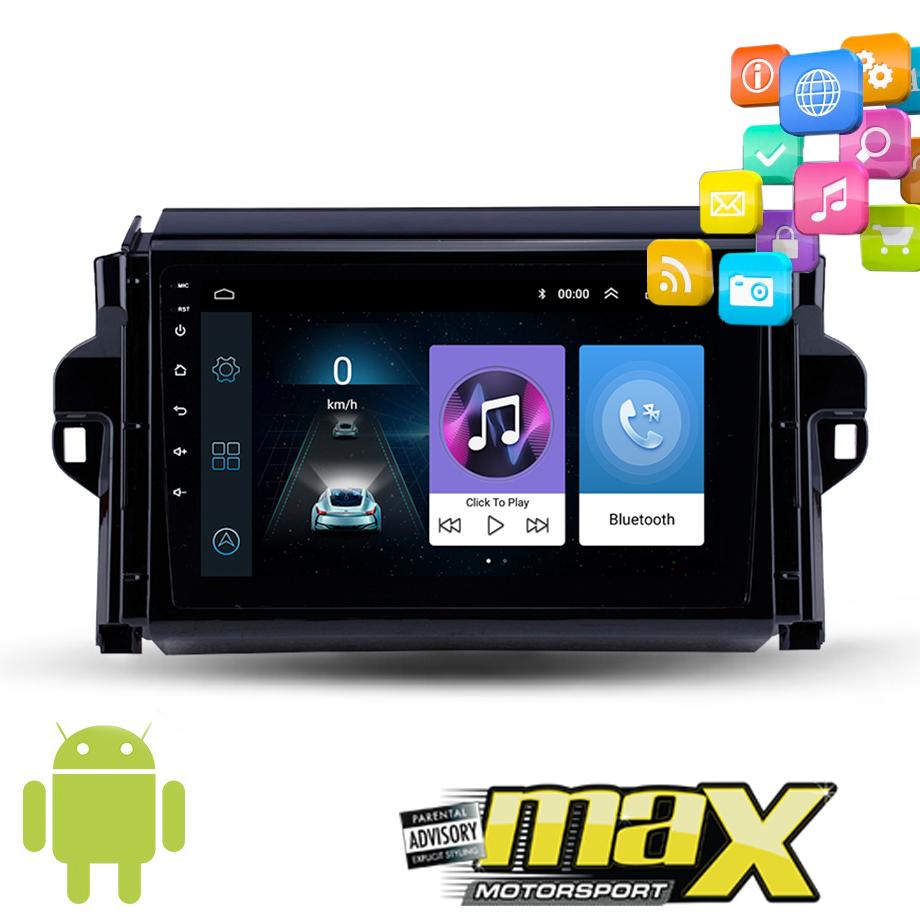 9 Inch Toyota Fortuner (15-18) Android Entertainment & GPS System maxmotorsports