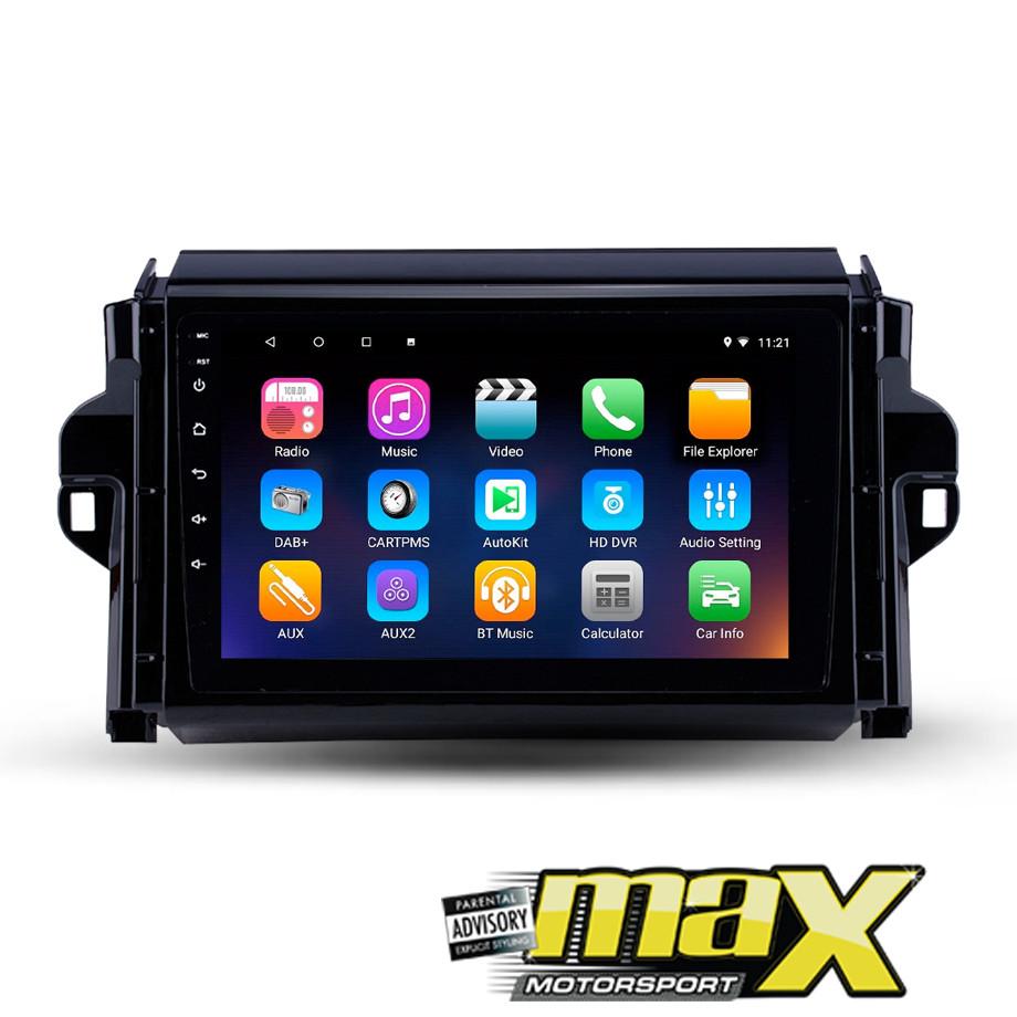 9 Inch Toyota Fortuner (15-18) Android Entertainment & GPS System maxmotorsports