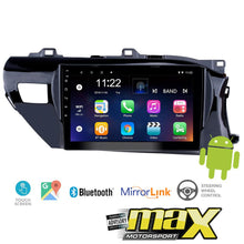 Load image into Gallery viewer, 9 Inch Toyota Hilux (16-18) Android Entertainment &amp; GPS System maxmotorsports
