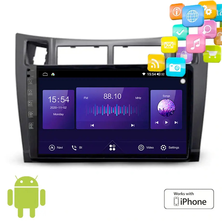 9 Inch Toyota Yaris (05-12)  Android Entertainment & GPS System Max Motorsport
