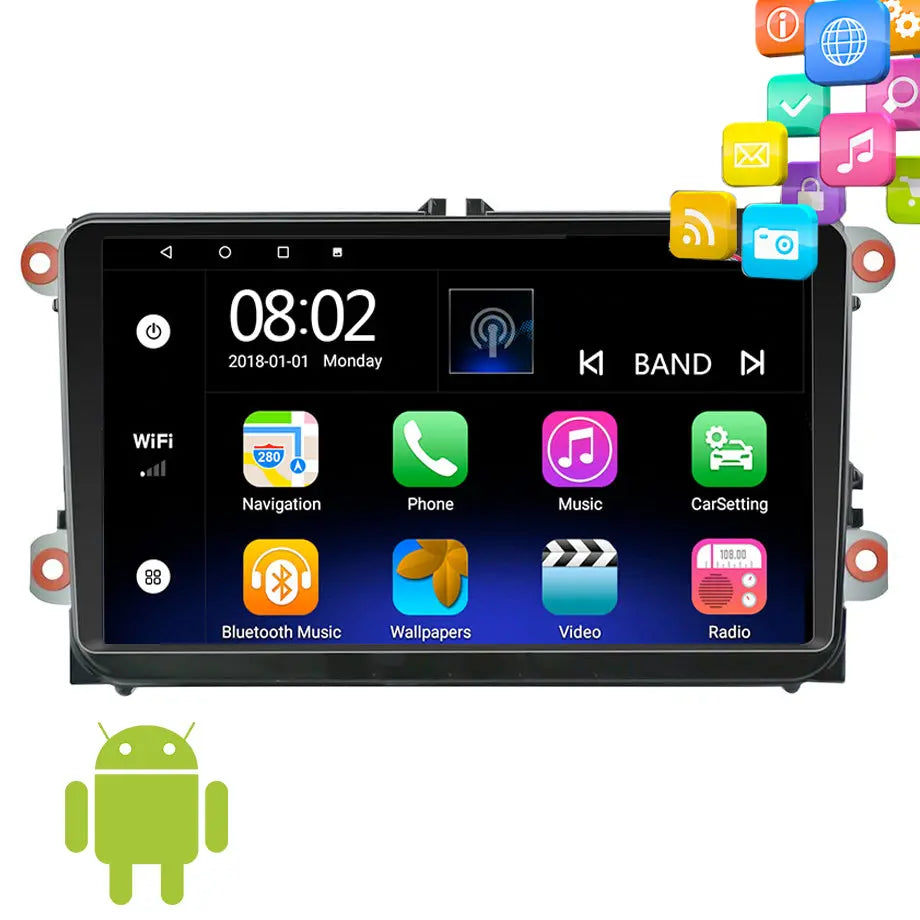 9 Inch VW Android Entertainment & GPS System maxmotorsports