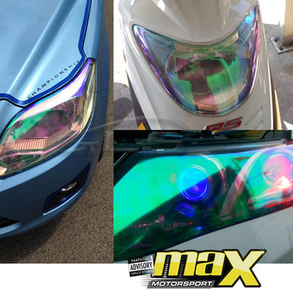 Alien Colour Changing Headlight Protective LamX Film maxmotorsports