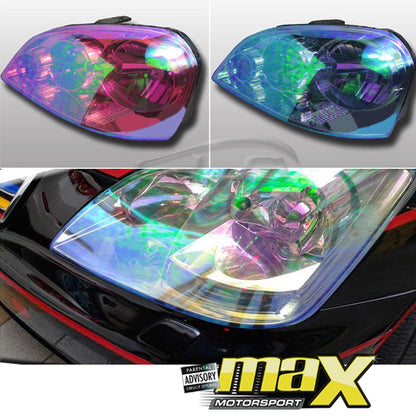 Alien Colour Changing Headlight Protective LamX Film maxmotorsports