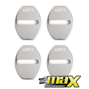 Aluminium Door Lock Covers - GTI (Silver) maxmotorsports