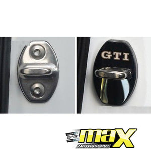 Aluminium Door Lock Covers - GTI (Silver) maxmotorsports