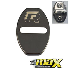 Load image into Gallery viewer, Aluminium Door Lock Covers - R-Line (Gunmetal) maxmotorsports
