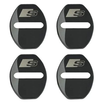 Aluminium Door Lock Covers - S-Line (Anthracite) Max Motorsport