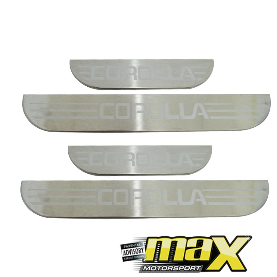 Aluminium Step Sills With Corolla Logo maxmotorsports
